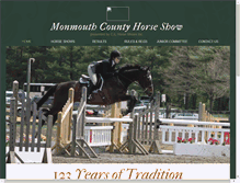 Tablet Screenshot of monmouthhorseshow.com
